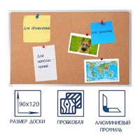 Доска пробковая 1200х900 - «globural.ru» - Будённовск