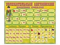 Комплект оборудования "Английский алфавит" с комплектом тематических магнитов КМ-26 - «globural.ru» - Будённовск