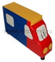 Напольная мягкая игрушка "Грузовик" каталка - «globural.ru» - Будённовск