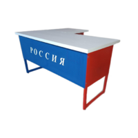 Стол преподавателя "Патриот" угловой с выкатной тумбой - «globural.ru» - Будённовск
