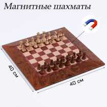 Шахматы магнитные доска и фигуры из пластика - «globural.ru» - Будённовск