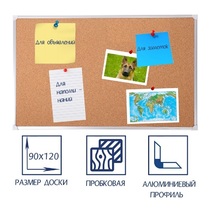Доска пробковая 1200х900 - «globural.ru» - Будённовск