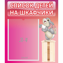 Стенд "Список на шкафчики" - «globural.ru» - Будённовск