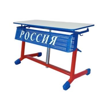 Стол ученический двухместный "Патриот-2о" на газовом лифте (р.гр. № 3-7 и наклоном столешницы) - «globural.ru» - Будённовск